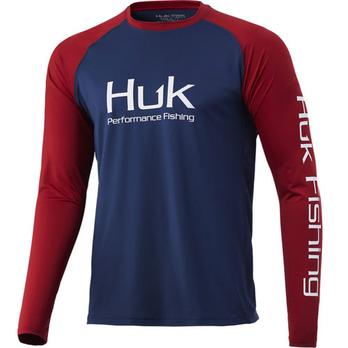 Huk Double Header Long Sleeve Shirt for Men Scuba